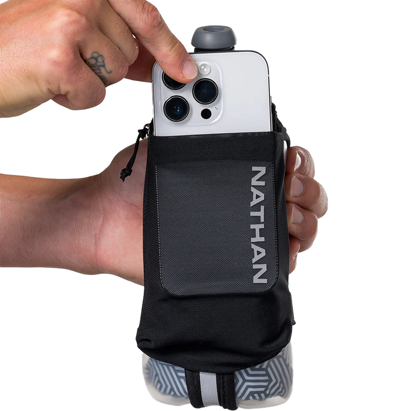 SpeedDraw 2 18 oz Insulated Flask, Nathan SpeedDraw 2 Insulated Flask 18oz phone holder