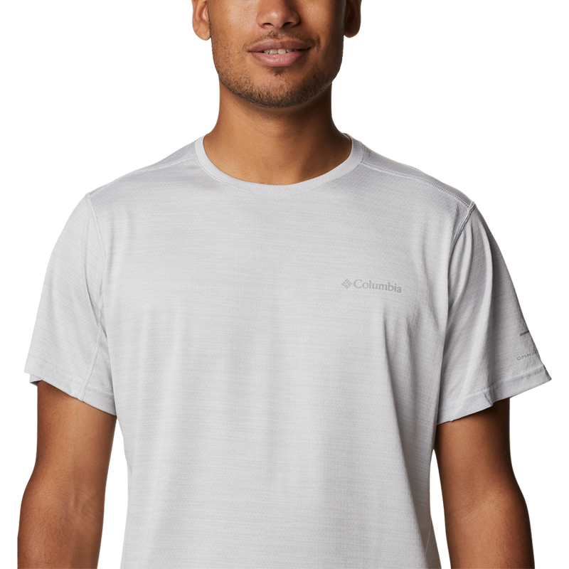 Columbia Alpine Chill Zero Short Sleeve Crew in White Heather