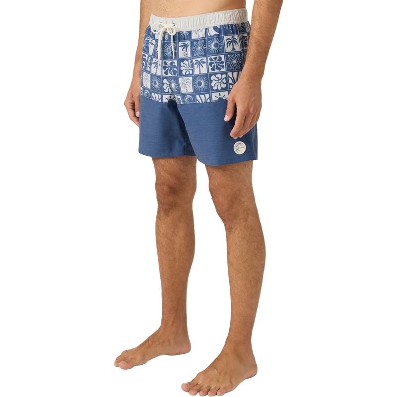 Men's OG Block Volley 17", O'Neill Men's OG Block Volley 17" 3/4 view on model