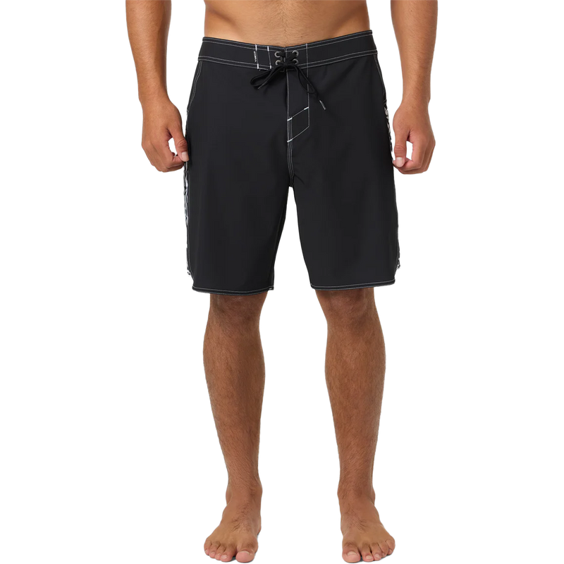 Men's Hyperfreak Tech Panel 18", O'Neill Men's Hyperfreak Tech Panel 18" in WHT-White on model front