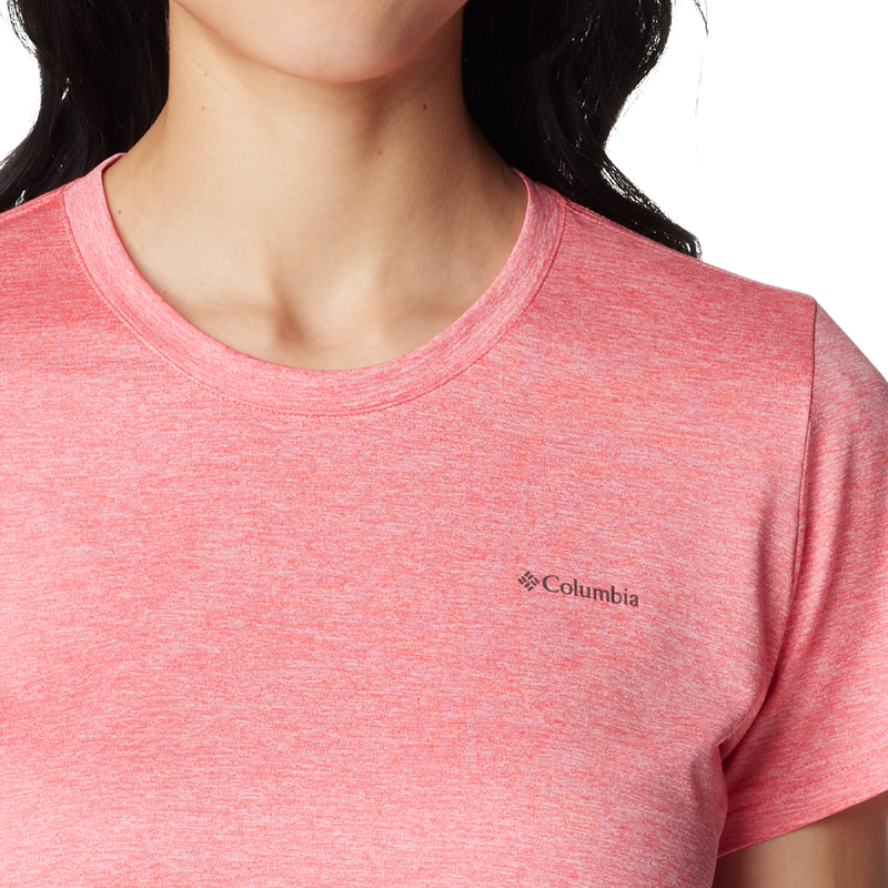 Women's Columbia Hike Short Sleeve Crew, Columbia Women's Columbia Hike Short Sleeve Crew Chest Logo