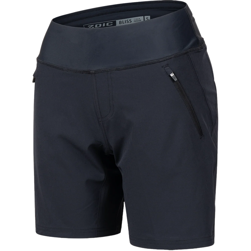 Women's Bliss Short 7 Liner, Women's Bliss Short 7 Liner in Black front left