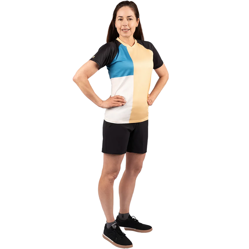 Women's Bliss Short 7 Liner, Women's Bliss Short 7 Liner in Black on model