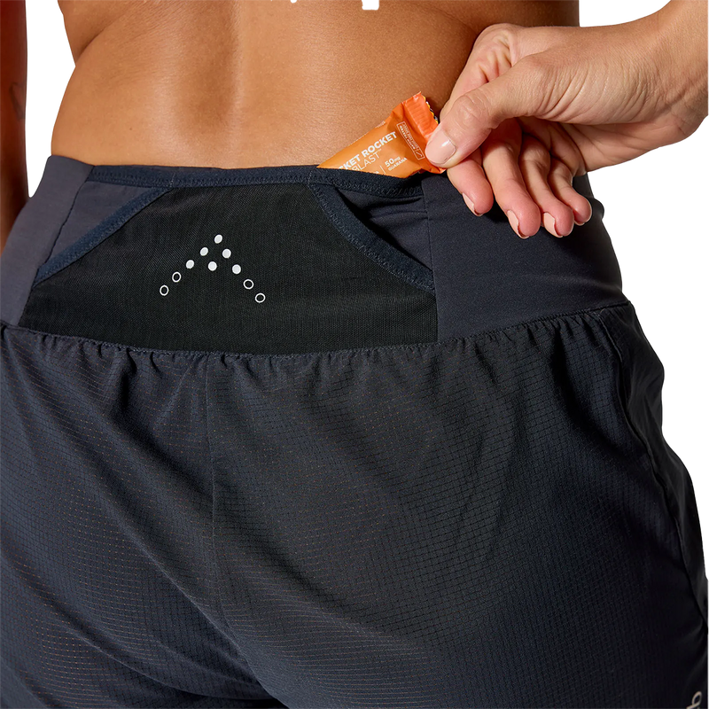 Women's Talus Light Shorts, Rab Women's Talus Light Shorts in Ebony back stash pocket