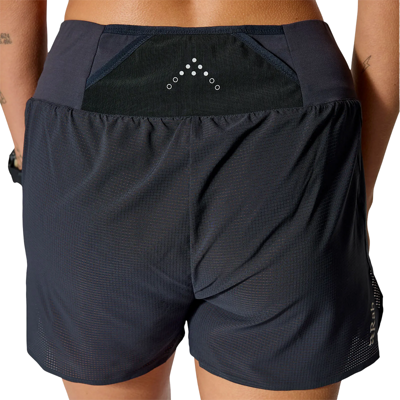 Women's Talus Light Shorts, Rab Women's Talus Light Shorts in Ebony back