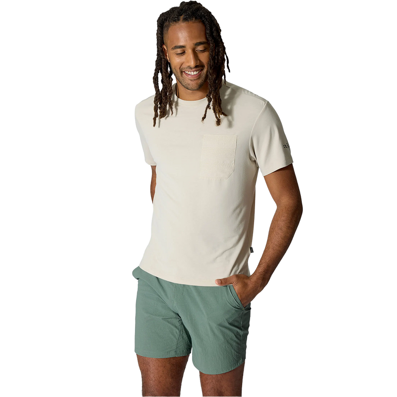 Men's Rivelin Pocket Tee, Rab Men's Rivelin Pocket Tee on model front