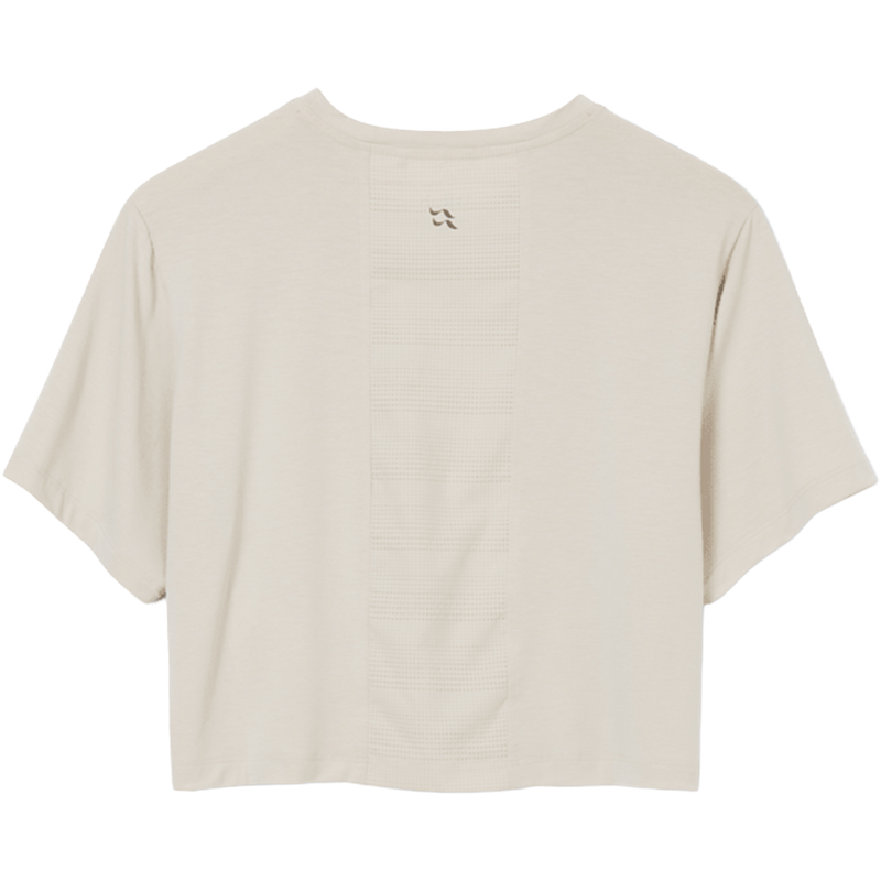 Women's Rivelin Crop Tee, Rab Women's Rivelin Crop Tee in Pebbll back