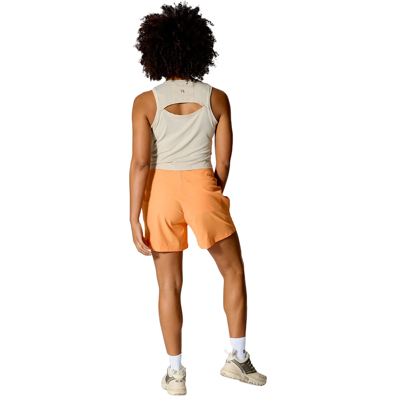 Women's Rivelin Crop Tank, Rab Women's Rivelin Crop Tank in Black on model back