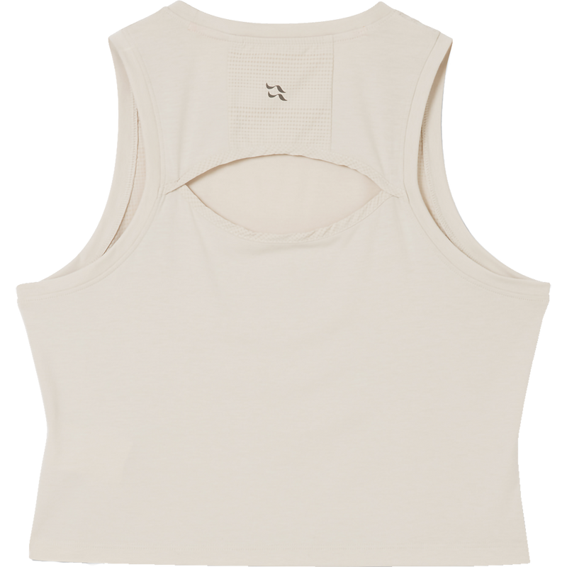 Women's Rivelin Crop Tank, Rab Women's Rivelin Crop Tank in Pebble back