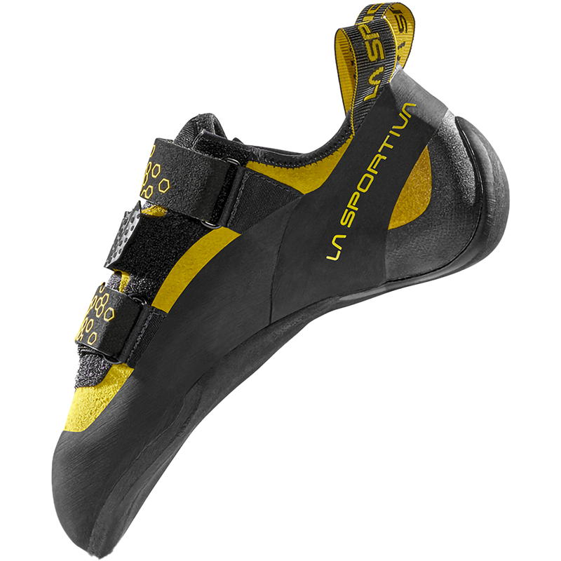 Miura VS, La Sportiva Miura VS in Black/Yellow inside right shoe profile