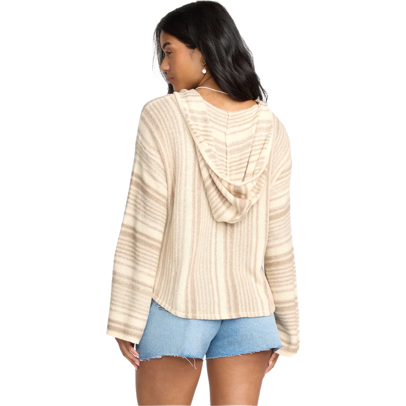 Women's Baja Beach Poncho, Billabong Women's Baja Beach Poncho in TJNO Cobblestone back