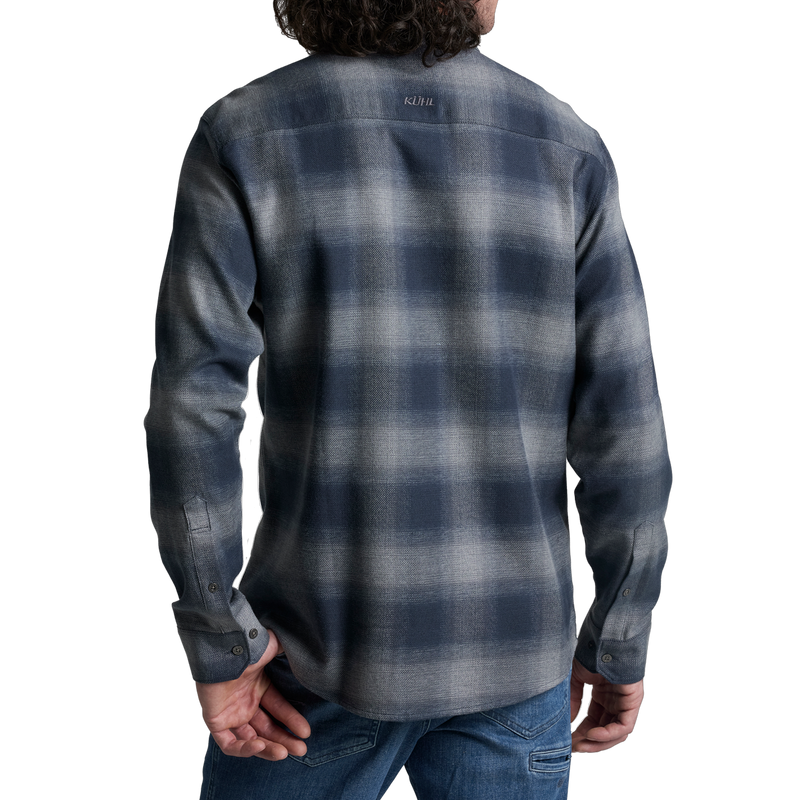 Men's Law Flannel Long Sleeve, Kuhl Men's Law Flannel Long Sleeve in SBL Steel Blue back