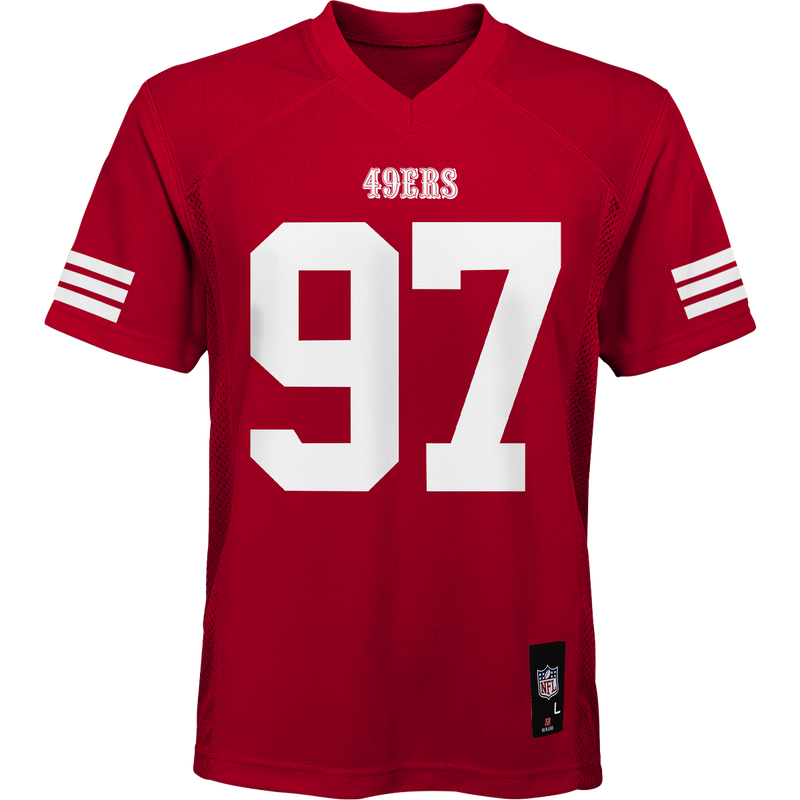 Youth 49ers Mid-Tier Jersey - Bosa, Outerstuff Youth 49ers Mid-Tier Jersey Bosa front
