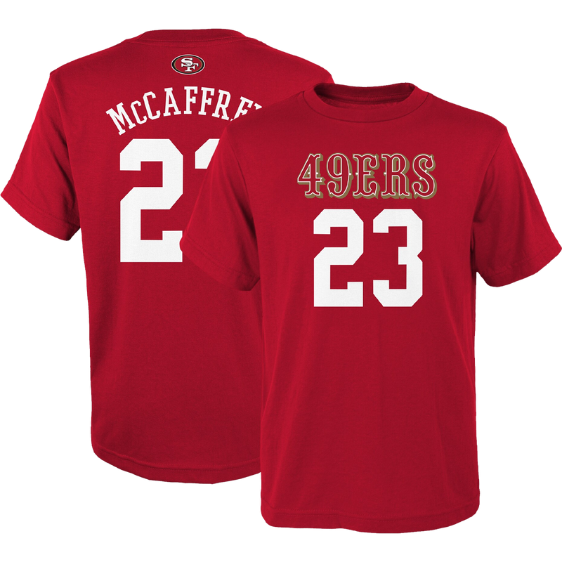 Youth 49ers Mainliner Name & Number Tee - McCaffrey, Featured Image