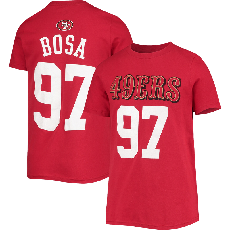 Youth 49ers Mainliner Name & Number Tee -  Bosa, Featured Image