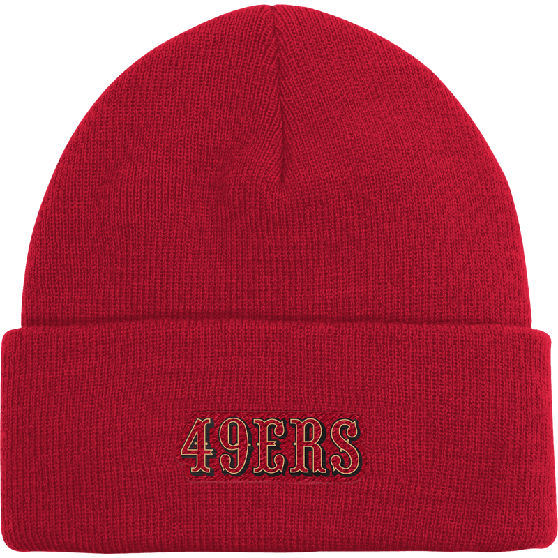 Youth 49ers Basic Cuff Knit, Outerstuff Youth 49ers Basic Cuff Knit back