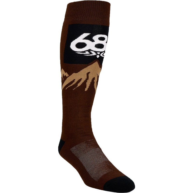 686 Men's Snow Caps Sock (3pk) in Assorted 2 in Brown