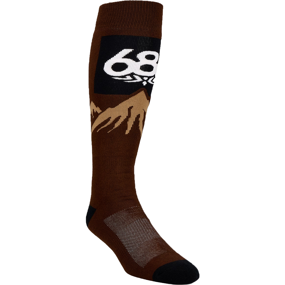 686 Men's Snow Caps Sock (3pk) in Assorted 2 in Brown