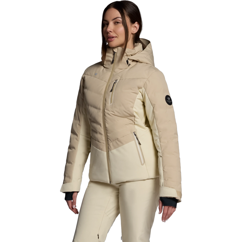 Obermyer Women's Cosima Down Jacket in 26017-Kashmere front left
