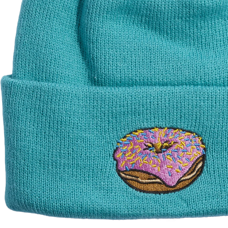 Youth Crave Cuff Beanie, Coal Youth Crave Cuff Beanie embroidered art 