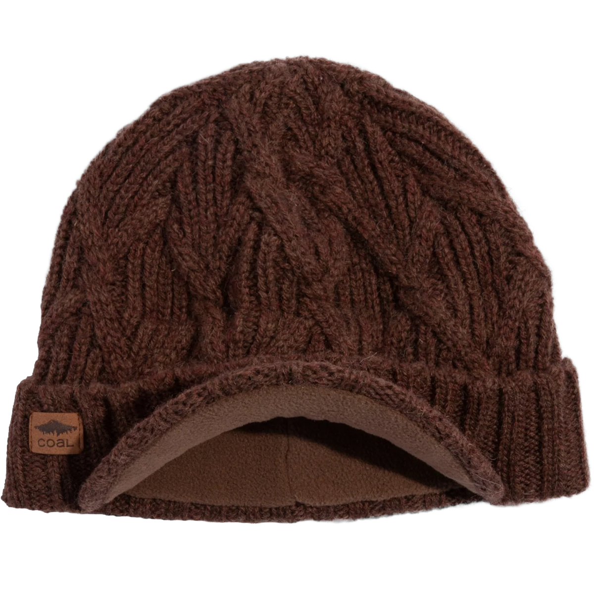 The Yukon Cable Knit Wool Brim Beanie alternate view