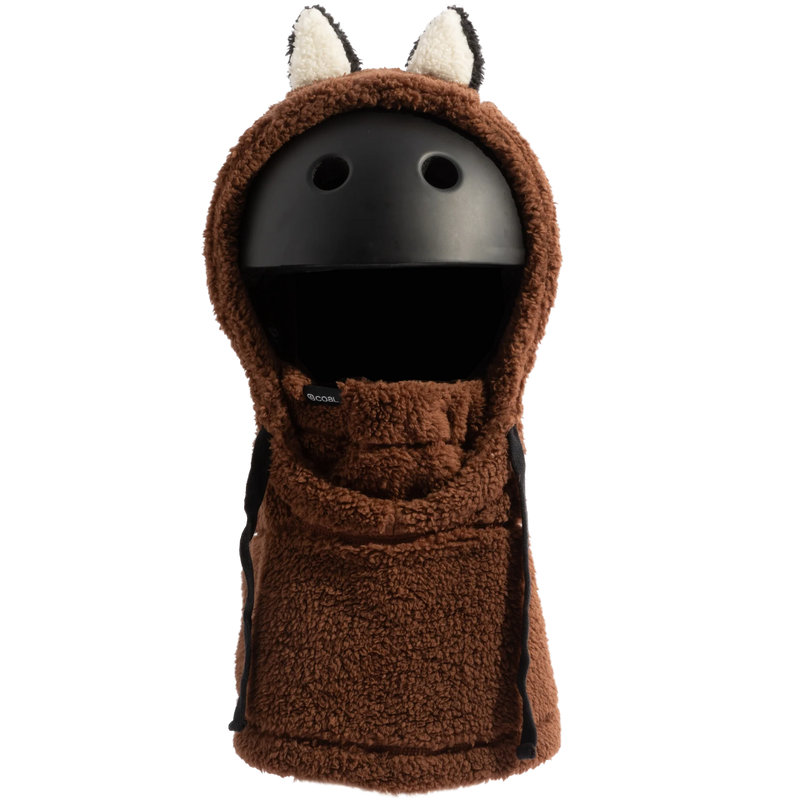 Youth The Ridge Sherpa Fleece Hood, Coal Youth The Ridge Sherpa Fleece Hood in BRN Brown front