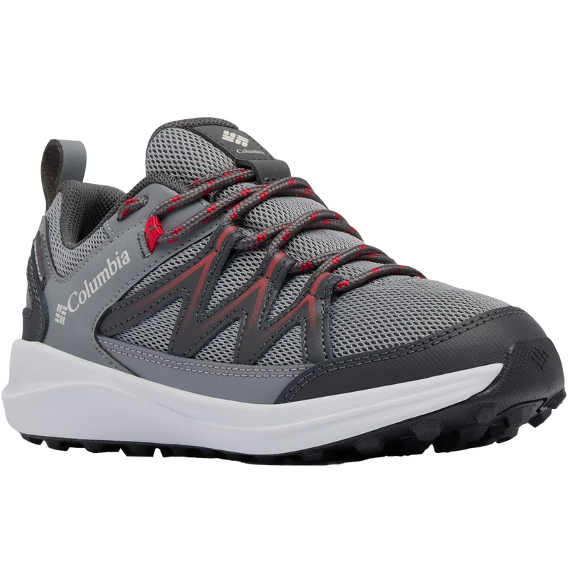 Youth Peakfreak Rush WP, Columbia Youth Peakfreak Rush WP in 033-Ti Grey Steel/Red front right