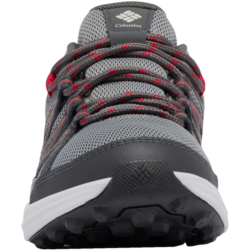 Youth Peakfreak Rush WP, Columbia Youth Peakfreak Rush WP in 033-Ti Grey Steel/Red front