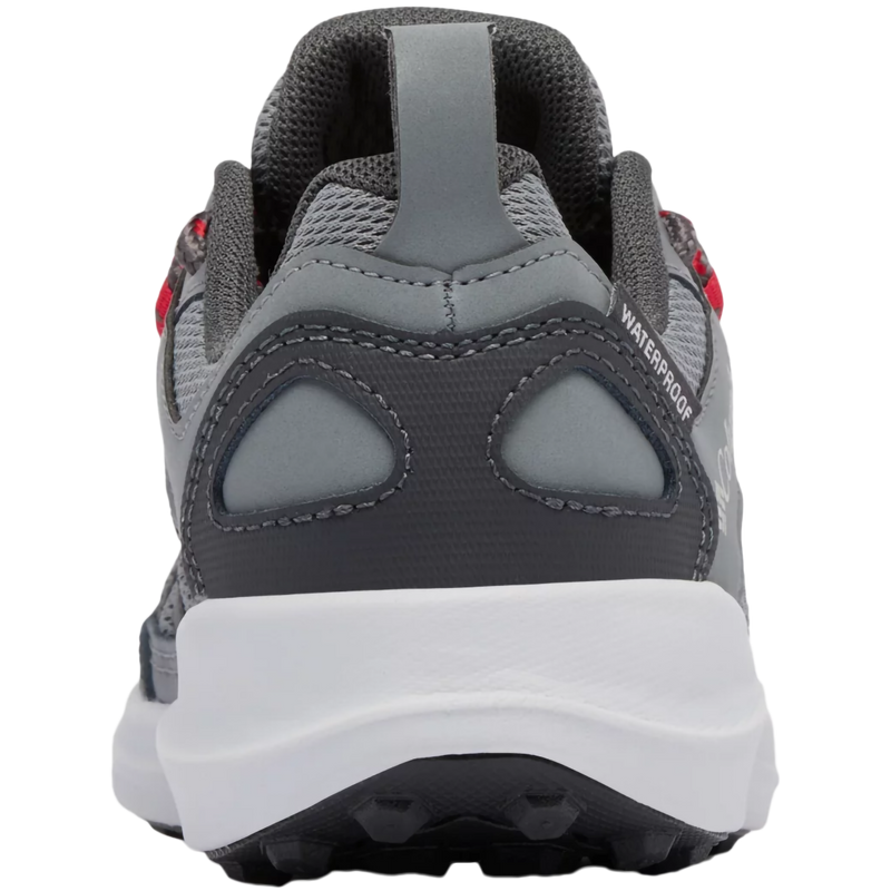 Youth Peakfreak Rush WP, Columbia Youth Peakfreak Rush WP in 033-Ti Grey Steel/Red back