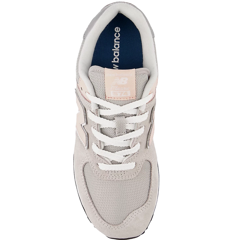 Youth 574 Grade School, New Balance Youth 574 Grade School in VK-Rain Cloud/Pink Haze top
