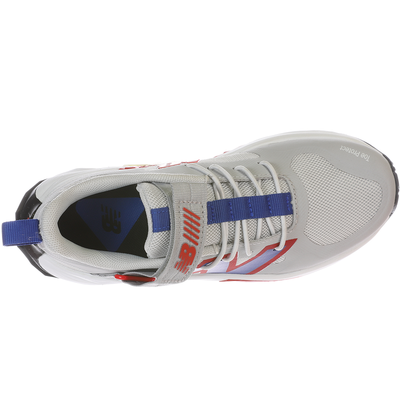 Youth FuelCell Play Bungee Preschool, New Balance Youth FuelCell Play Bungee Preschool in AM-Raincloud Team Royal Red top