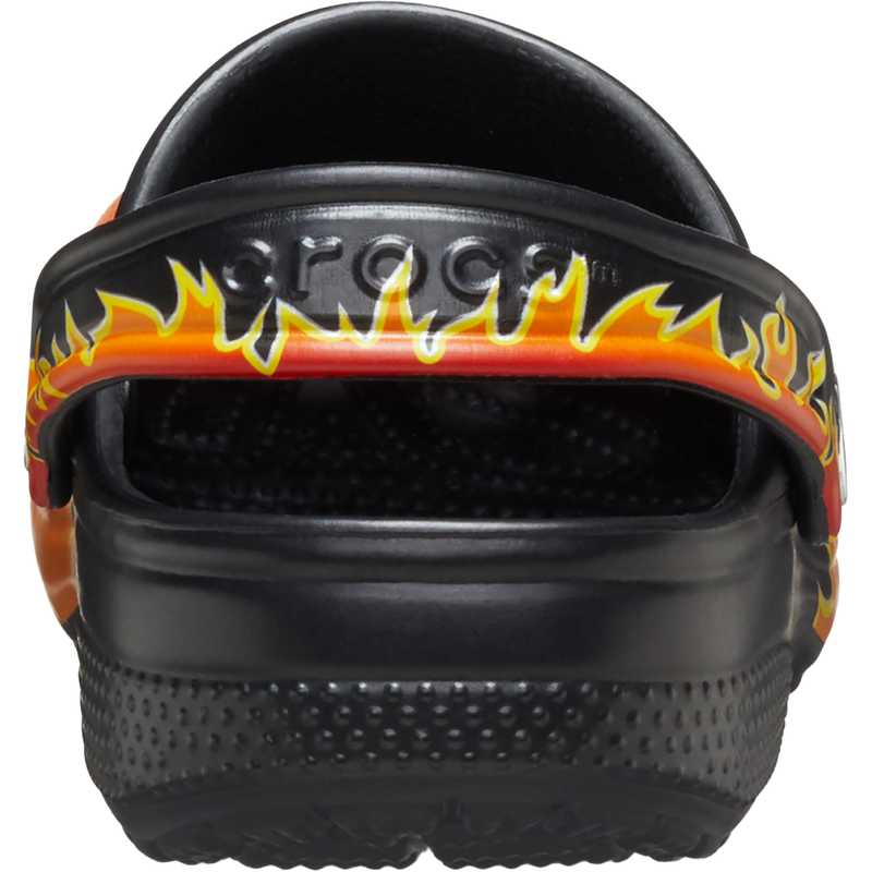 Youth Toddler Classic Flames Clog, Crocs Youth Toddler Classic Flames Clog heel