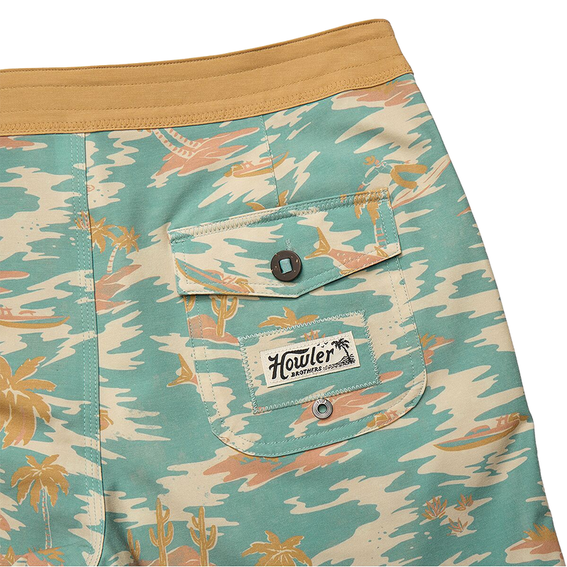 Men's Bruja Boardshort 18", Howler Brothers Men's Bruja Boardshort 18" Back Pocket