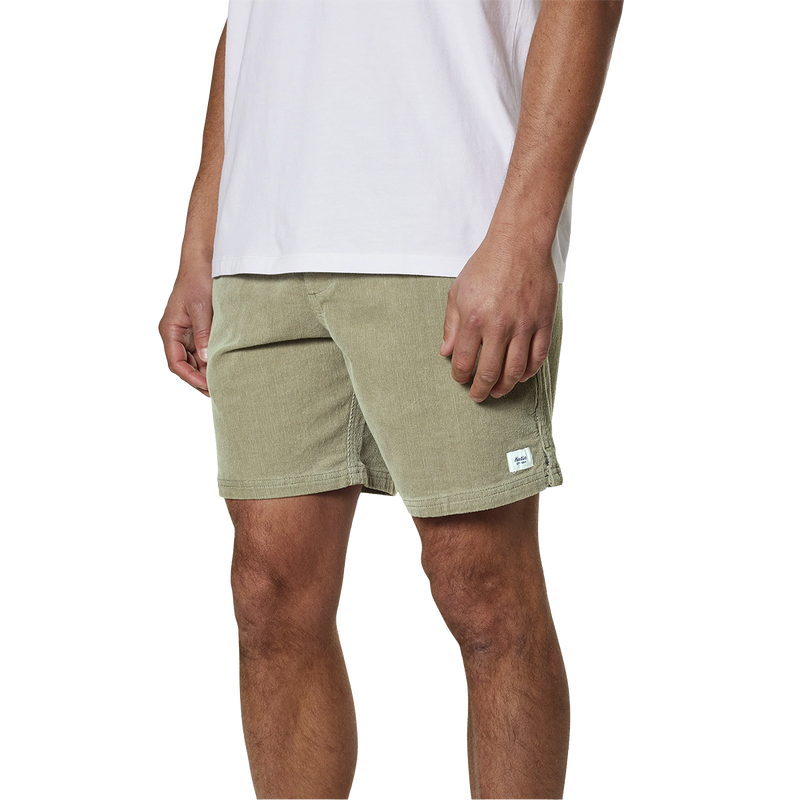 Men's Cord Local Short, Katin Men's Cord Local Short in Warm Grey front left