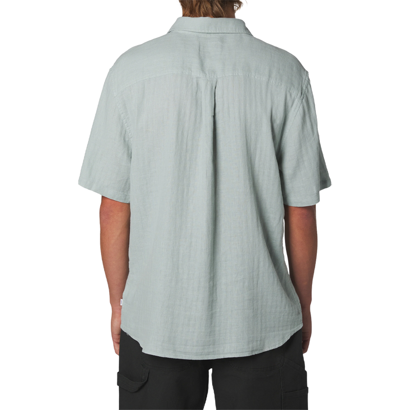 Men's Alan Solid Shirt, Men's Katin Alan Solid Shirt in Abyss back view on model