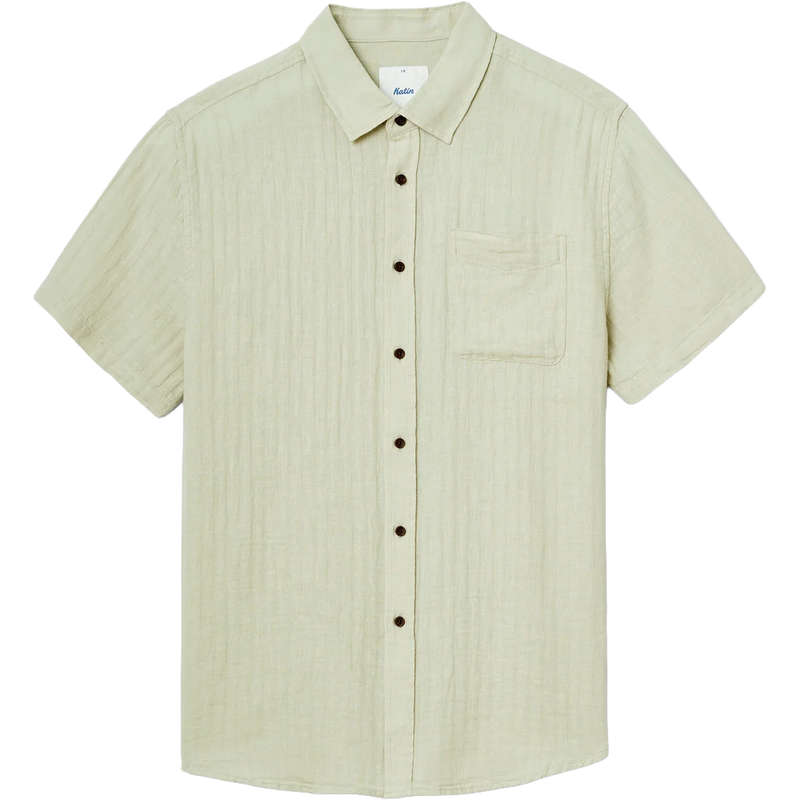 Men's Katin Alan Solid Shirt in Mineral Grey