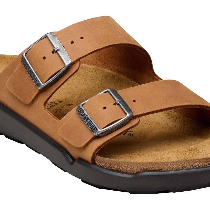 Men's Arizona Rugged, Birkenstock Men's Arizona Rugged in Cognac Oiled Leather buckles