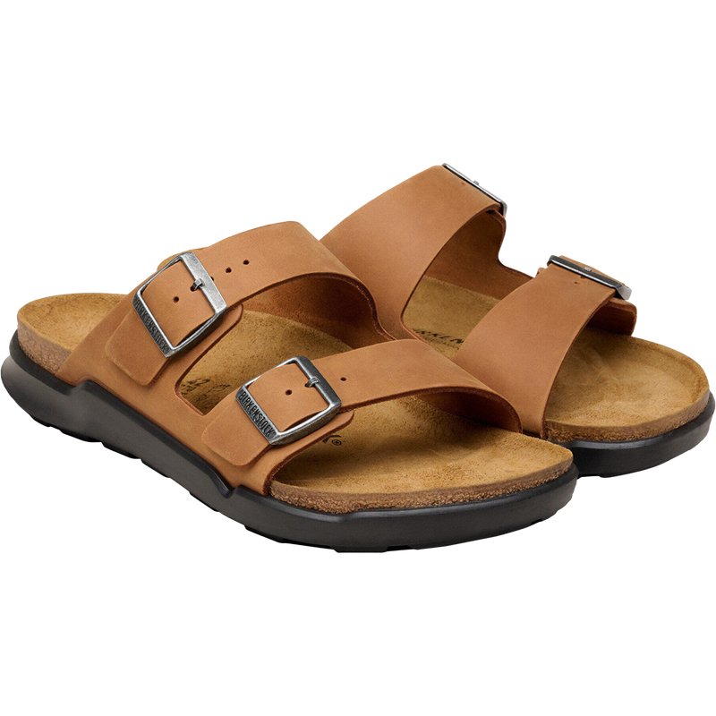 Men's Arizona Rugged, Birkenstock Men's Arizona Rugged in Cognac Oiled Leather pair right