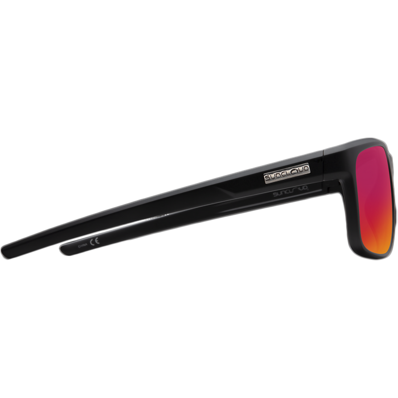 Respek, Suncloud Respek in Matte Black/Polarized Red Mirror right profile