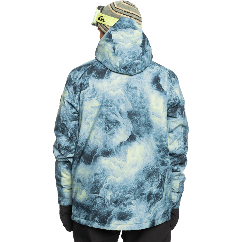 Men's Mission Print Insulated Jacket, Quiksilver Men's Mission Print Insulated Jacket back
