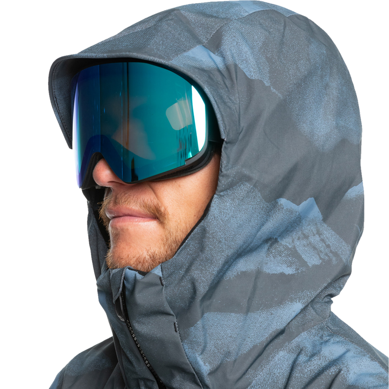 Quiksilver Men's Quest Stretch 20k Jacket  hood