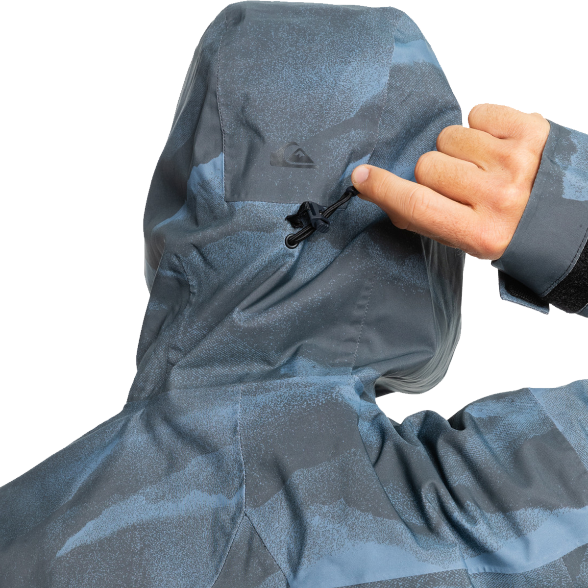 Quiksilver Men's Quest Stretch 20k Jacket  hood cinch
