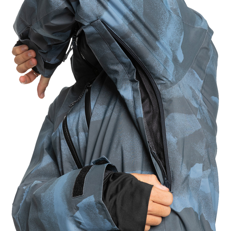 Quiksilver Men's Quest Stretch 20k Jacket  pit vent