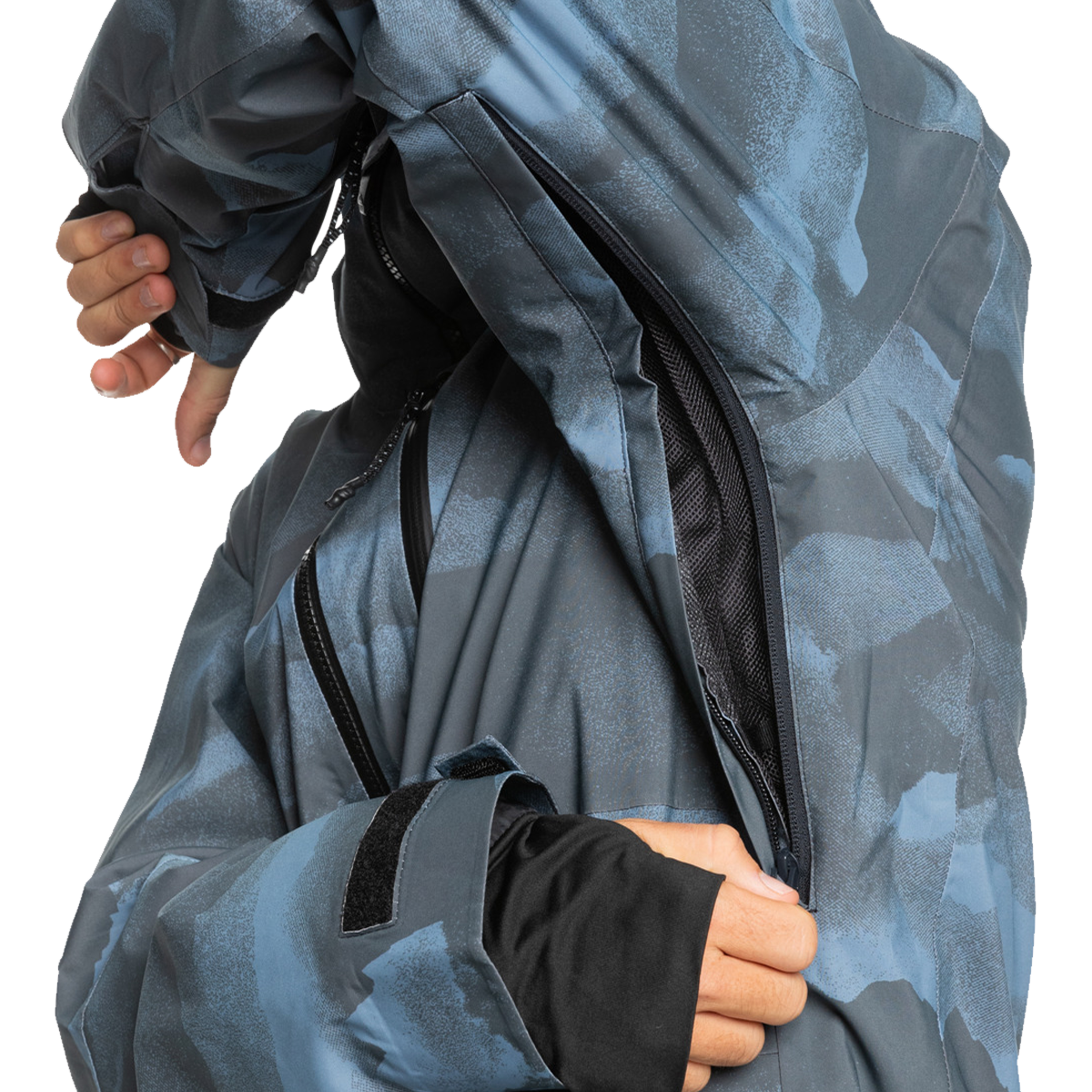 Quiksilver Men's Quest Stretch 20k Jacket  pit vent