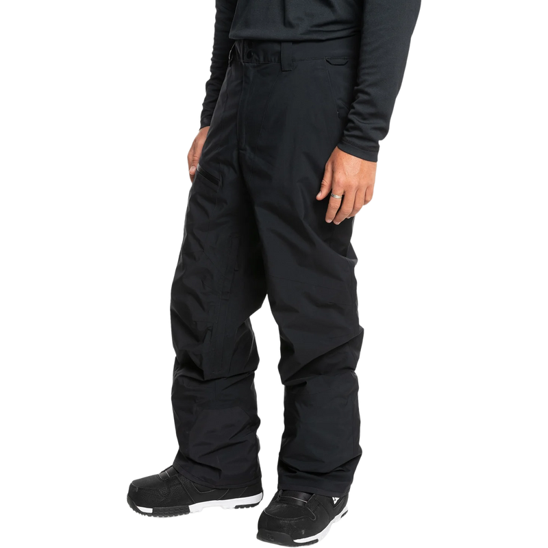 Men's Mission Gore-Tex Pant, Quiksilver Men's Mission Gore-Tex Pant in Black front left