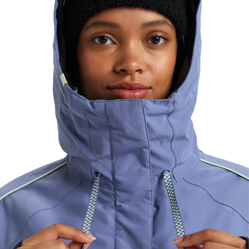 Roxy Women's Highridge Hoodie Jacket collar