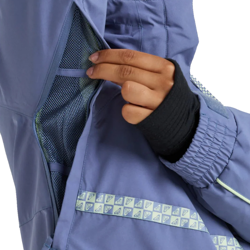 Roxy Women's Highridge Hoodie Jacket pit zip