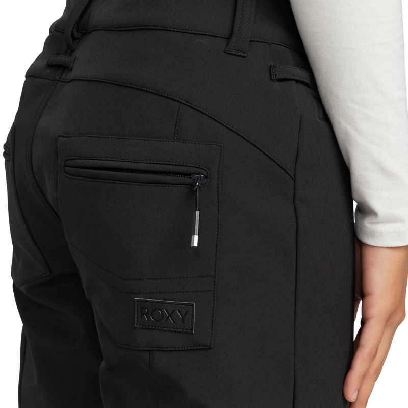 Women's Rising High Pant, Roxy Women's Rising High Pant back zip pocket