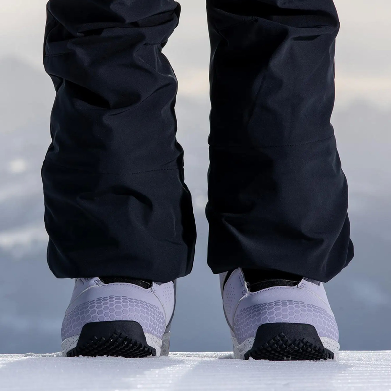 Women's Altai, Nidecker Women's Altai on feet cuffs down