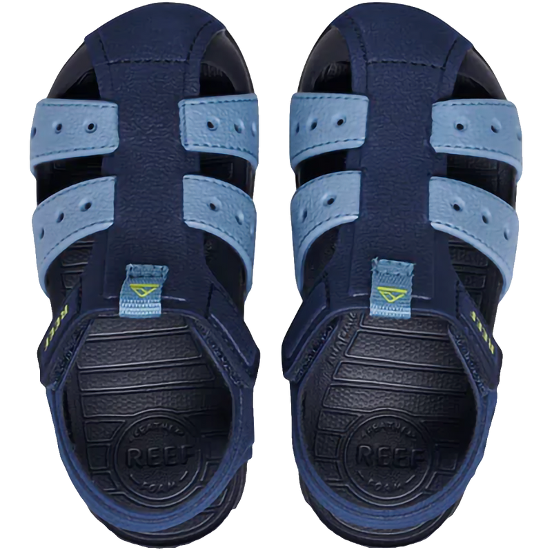 Youth Little Water Beachy, Reef Youth Little Water Beachy in Grey/Ocean/Lime pair top